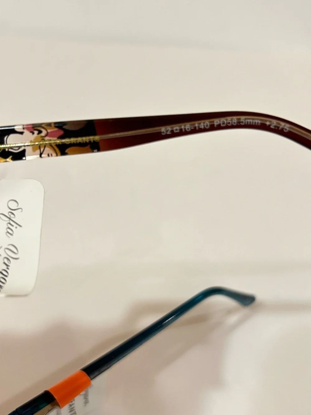 Sofia Vergara Foster Grant Reading Glasses +2.50 Womens Blue Frame New Case